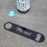 Personalised Father of the Bride Bar Blade Bottle Opener – Wedding or Stag Do Gift