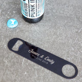Personalised Father of the Bride Bar Blade Bottle Opener – Wedding or Stag Do Gift
