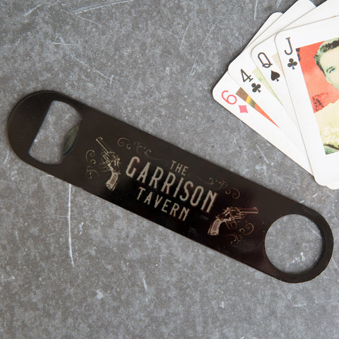 The Garrison Tavern - Peaky Blinders Inspired Personalised Bar Blade Bottle Opener