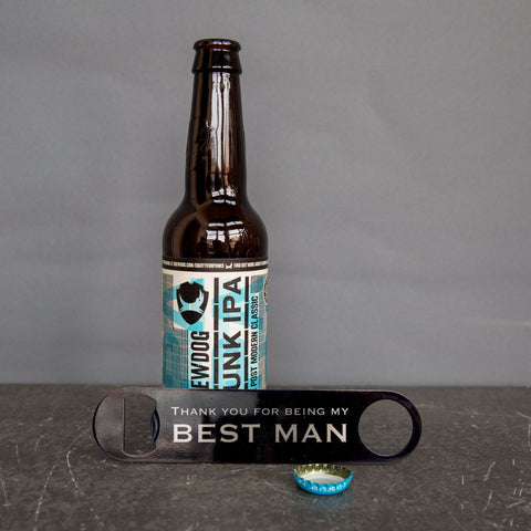 Personalised Groomsman or Best Man Bar Blade – Wedding or Stag Do Gift