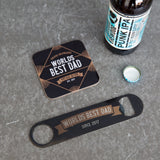 World's Best Dad Bar Blade - Vintage Hipster Style Bottle Opener - Father's Day Gift