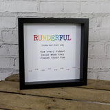 Runderful - Fun Gift For Runner - 'Run-der-ful' Definition Print in frame or print only