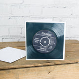 50th Birthday Greeting Card Coaster Personalised | #1 Day Born or Favourite Song