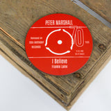 70th Birthday Greeting Card Coaster Personalised | #1 Day Born or Favourite Song