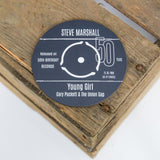 50th Birthday Greeting Card Coaster Personalised | #1 Day Born or Favourite Song