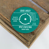 60th Birthday Greeting Card Coaster Personalised | #1 Day Born or Favourite Song
