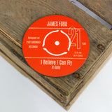 21st Birthday Greeting Card Coaster Personalised | #1 Day Born or Favourite Song