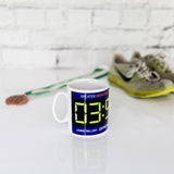 Any Race Personalised Finishers Gift Mug - Event Finish Timer Design - Marathon, Half Marathon, 10k ... Time and Event