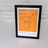 Manchester Marathon 2018 Print Framed Route Map Finishers Gift