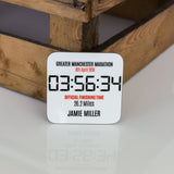 Any Race Personalised Finishers Gift Mug and Coaster Set - Marathon, Half Marathon, 10k ... Time and Event