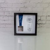 Running Medal Framed Display Gift - Marathon, Half Marathon, 10k - Personalised Race Result Print