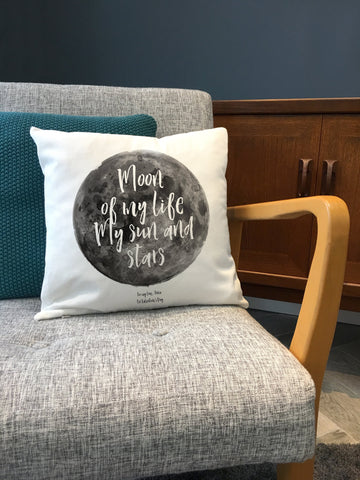 Game of Thrones Themed Moon Design Printed Cushion - Anniversary, Valentine's, Birthday or Wedding Gift