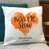 Heart Themed Any Words or Names Printed Cushion - Anniversary, Valentine's, Birthday or Wedding Gift