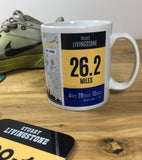 Boston Marathon 2017 Finishers Gift - Commemorative Mug - Route and Race Bib design