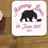 Mammy Bear Coaster - Customised for your Cubs and your version of "Mama"