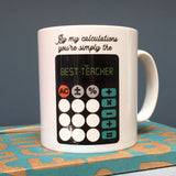 Personalised Teacher Gift Mug - World's Best Maths Teacher Gift - Funny Present