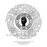 Northern Soul Keep The Faith Vinyl Record Styled Framed Print