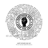 Northern Soul Keep The Faith Vinyl Record Styled Framed Print
