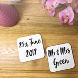 Personalised Song Lyrics Mug & Coaster Set