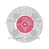 Her Favourite Song As A Vinyl Record Personalised Gift for Her - 7 Inch Single Size
