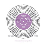 Her Favourite Song As A Vinyl Record Personalised Gift for Her - 7 Inch Single Size