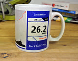 Edinburgh Marathon Results 2017 - Finishers Gifts - Bundle Options - Mug, Coaster, Personalised Route Map Print