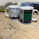 Great North Run Results 2017 - Finishers Gifts - Bundle Options - Mug, Coaster, Personalised Route Map Print