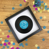 Personalised Vinyl Record Framed - Real 7 inch Vinyl Gift for Couple